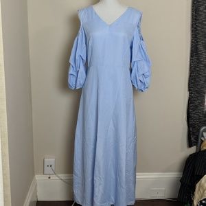 Boohoo Cold-Shoulder Maxi Dress